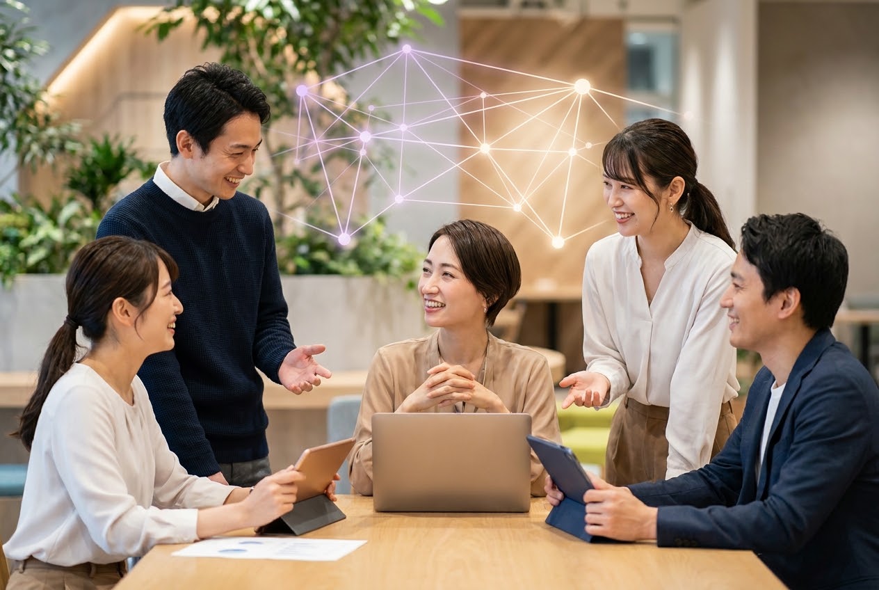 People connected by NeoChat technology